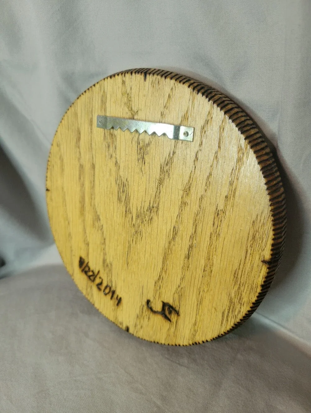 Hand Crafted Natural Wood Element & Seasons Symbol Wood Burned Wall Art